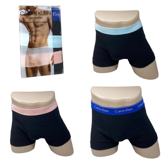 Briefs Calvin Klein 1981 Hombre Calvin Klein Men's Underwear Pack Cotton  Classics Trunk Black